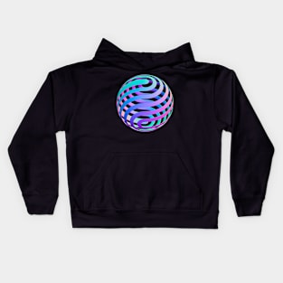 GeoModule - Gradient color sphere Kids Hoodie